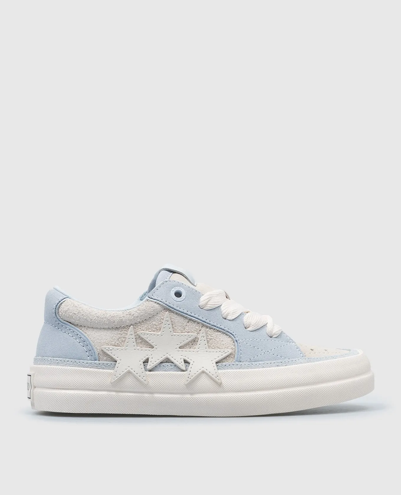 AMIRI SUNSET SKATE beige suede sneakers with logo