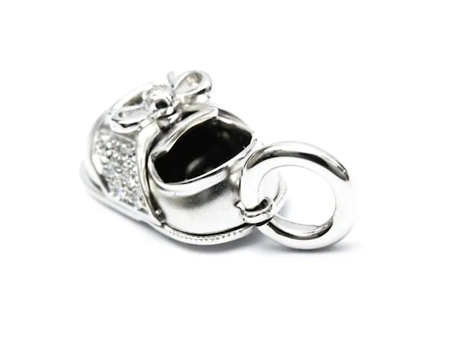 Autre Marque Collar con colgante de zapato Aaron Basha Plata 