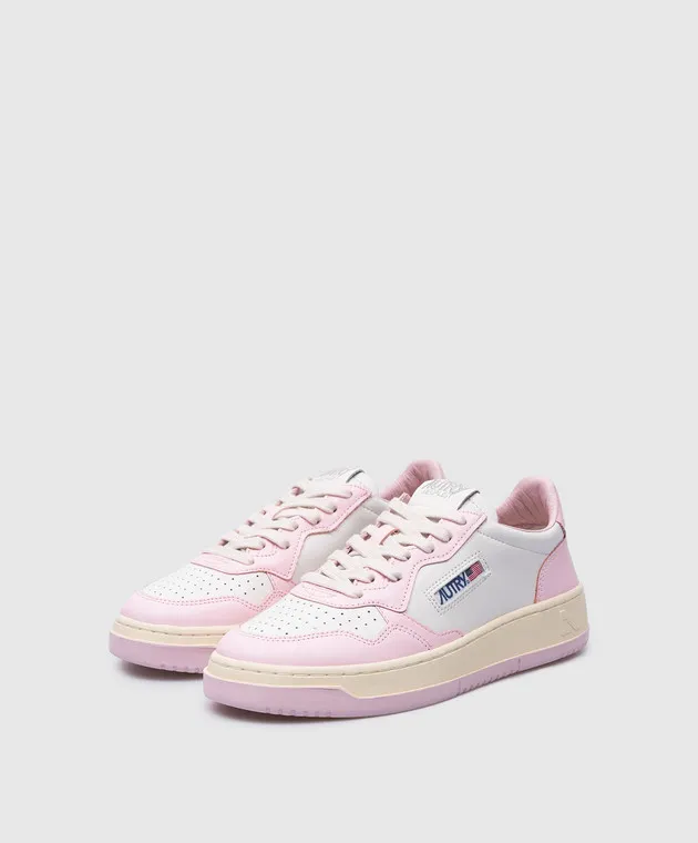AUTRY Medalist WB37 pink leather sneakers