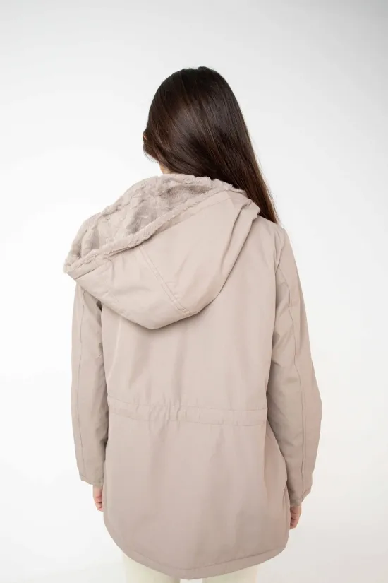 chaqueta reversible bresnor - beige
