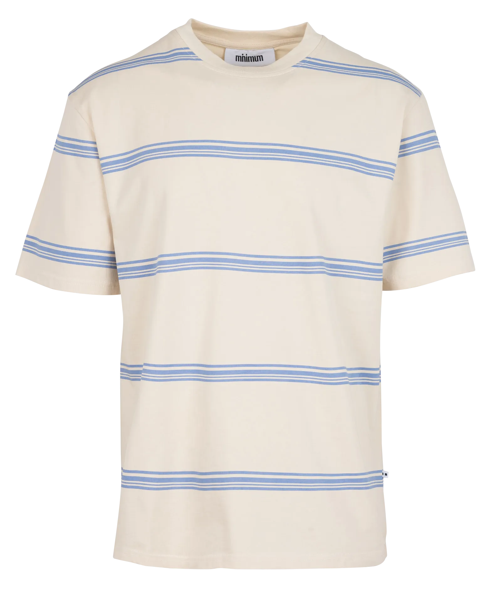 MINIMUM LONO 3413 - Camiseta holgada de algodón a rayas en multicolor