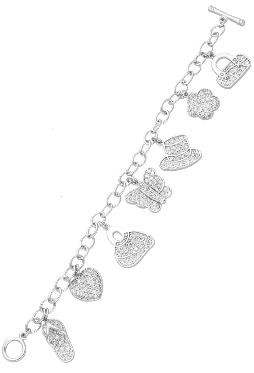 Pulsera plata con fetiches 132_71374-P