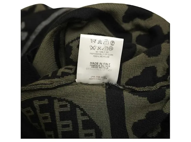 Stella Mc Cartney Stella McCartney Suéter medieval de punto de cachemira gris negro con cuello vuelto Talla superior 38 Multicol