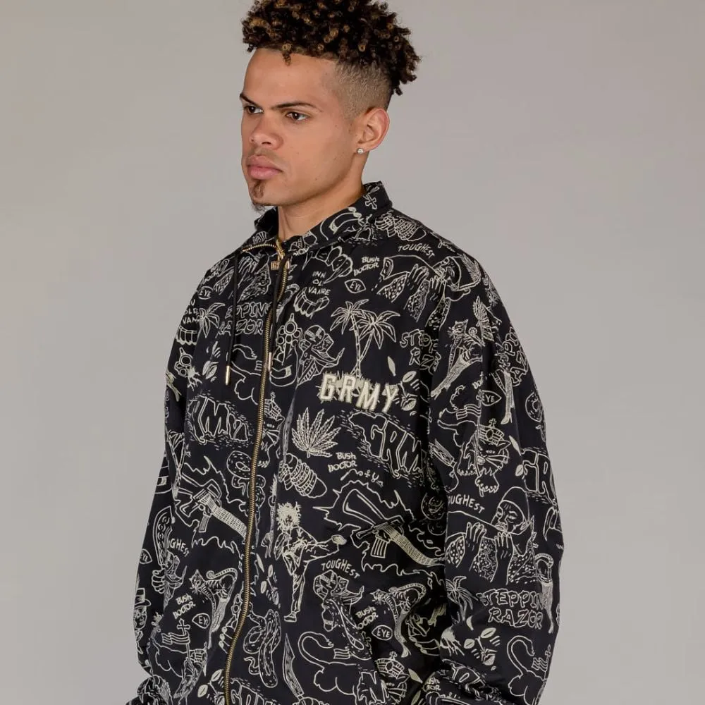 TRACK JACKET GRIMEY THE TOUGHEST BLACK | Spring 23