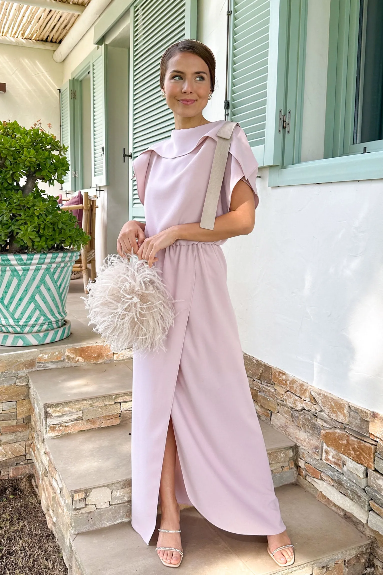 Vestido Pétalo largo Sample Sale