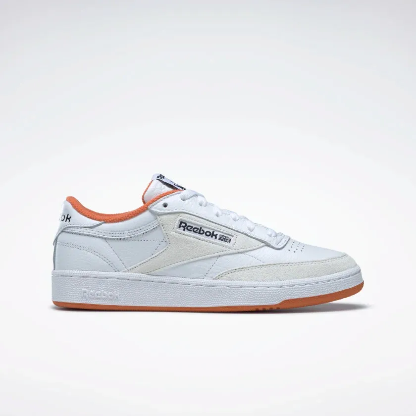 ZAPATILLAS CLUB C 85 VINTAGE WHITE ORANGE