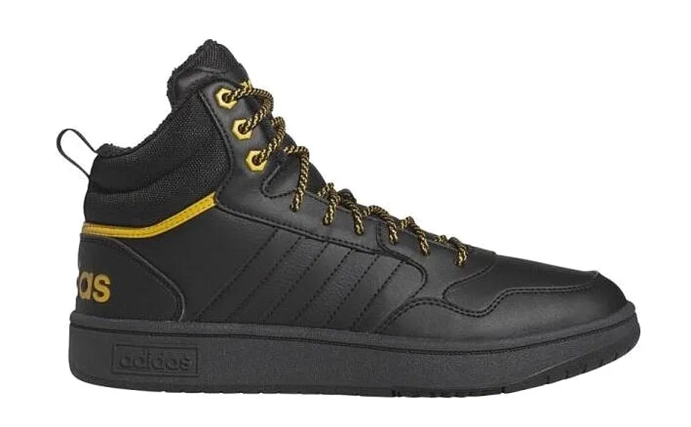 zapatos adidas Performance Hoops 3.0 Mid Wtr - Core Black/Core Black/Preloved Yellow - men´s