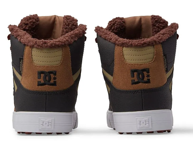 zapatos DC Pure High -Top WC WNT - XCCG/Brown/Brown/Green - men´s