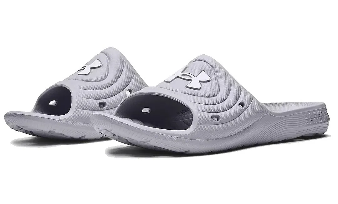 zapatos Under Armour Locker IV Slides - 100/Gray/Mod Gray - men´s